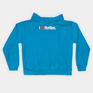 I heart Rotties Kids Hoodie